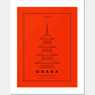 Osaka Minimal Poster Posters and Art
